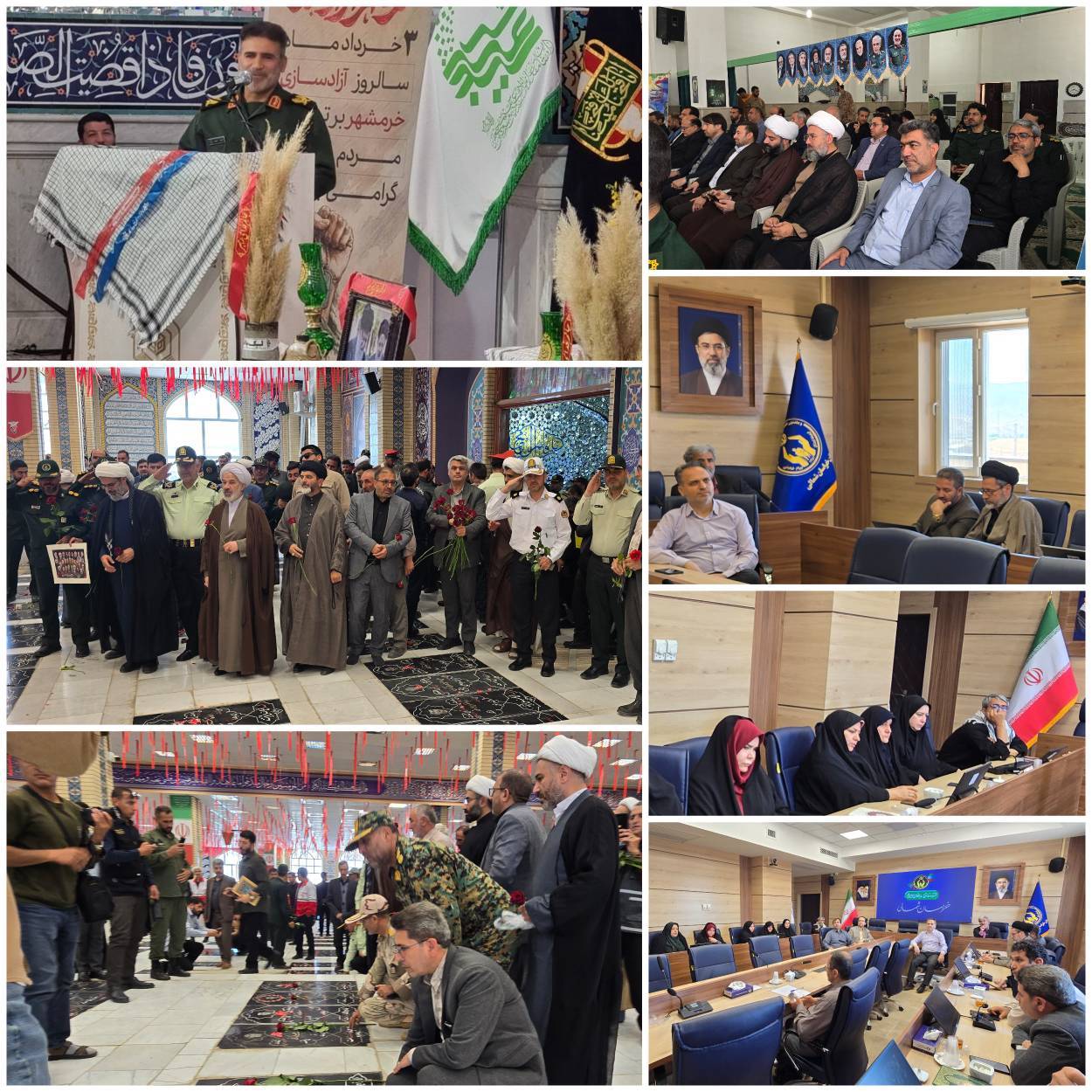  همایش بصیرتی و غبارروبی گلزار شهدا در بجنورد